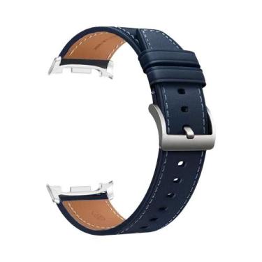 Imagem de Pulseira De Couro Para Samsung Galaxy Watch 44mm 40mm Clássica 46mm Co