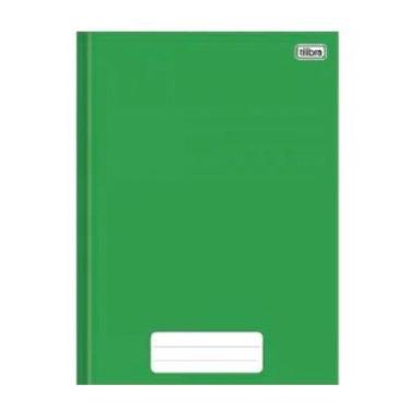 Imagem de Caderno Brochura Capa Dura 1/4 Pequeno 80 Folhas Pepper Tilibra Verde