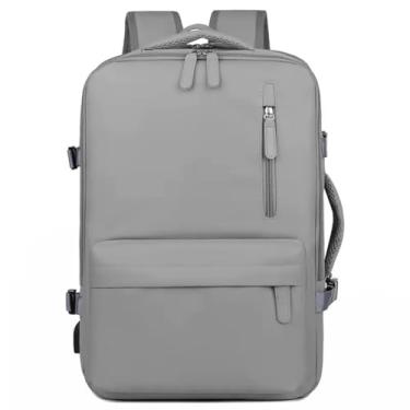 Imagem de Mochila Feminina Masculina Espaçosa Versátil Confortável Mala Viagem (Cinza)
