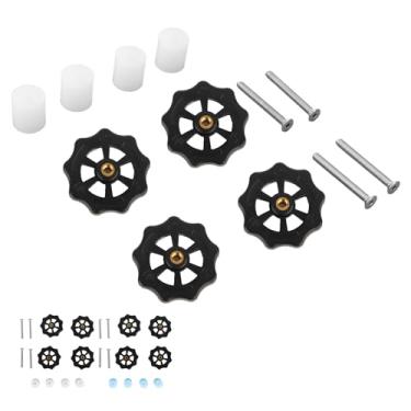 Imagem de aqxreight Peça de Nivelamento da Cama Térmica da Impressora 3D Boa Estabilidade Alta Dureza Desgaste Roda de Polegar M4 para Ender 5 PlusBlue Fácil de Garantir que As Peças de Nivelamento Cama