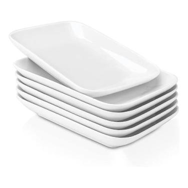 Imagem de 10 Travessa Bandeja Retangular Melamina Premium 20cm Servir - Chinatow