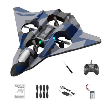Imagem de Yunhgft Avião de Controle Remoto RC de 2,4 GHz para Crianças E Adultos, com Entrada USB, Fácil de Pilotar, Feito de Espuma, Azul