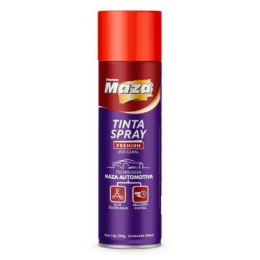 Imagem de Tinta Spray Vermelho Case Brilhante Maza Premium Automotivo Secagem Rá