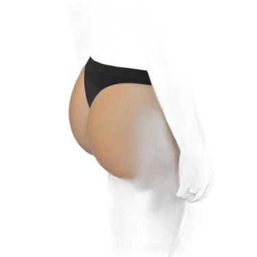 Imagem de 3 Calcinhas Fio Dental Lupo Loba 40600 Poliamida. Tamanho:PCor:Preto