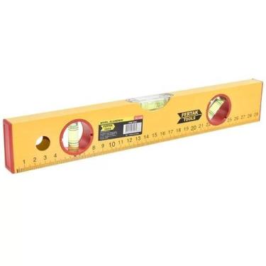 Imagem de Nível De Mão 3 Bolhas Prumo Pedreiro 30cm Reforma Construção - Fertak