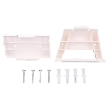 Imagem de Suporte para roteador e fonte de alimentação Suporte de montagem em parede de plástico ABS para roteador Gen 3 e V3 com economia de espaço Design branco elegante para escritório