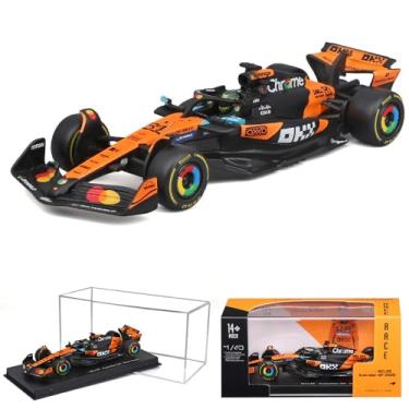 Imagem de Xiangtat 1/43 Car Compatible with 2025 Race McLaren F1 MCL39 4# Lando Norris 81# Oscar Piastri Alloy Car Die Cast Model (1/43 MCL39 81# W/Helmet)