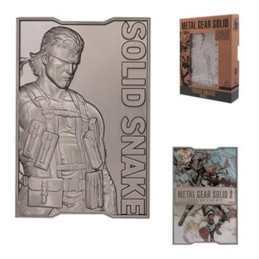 Imagem de FaNaTtik Metal Gear Solid 2 Limited Edition Solid Snake Metal Ingot – Officially Licensed Merchandise, 5,000 Worldwide, Display Stand Included