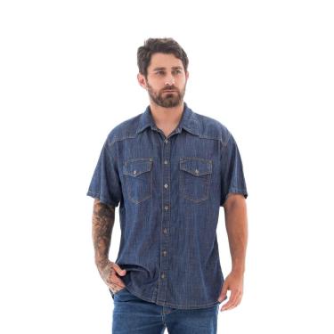 Imagem de Camisa Jeans Masculina Arauto Leve M/c-Feminino