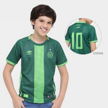 Imagem de Camisa Chapecoense Juvenil III 16/17 nº10 Torcedor Umbro Masculino-Unissex
