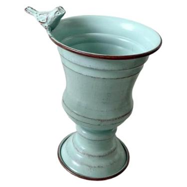 Imagem de Fenteer Vaso de flores, vaso de plantas, organizador decorativo, estatueta, floreira, para flores para centro de mesa de escritório, cozinha, jardim de mesa, Azul