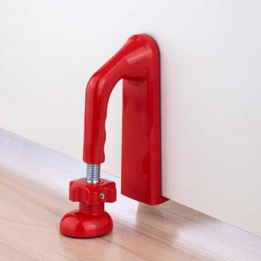 Imagem de Protetor de porta de segurança para porta, batente de porta ajustável resistente para casa, hotel, viagem, bloqueador de porta antifurto para segurança feminina, protetor de porta portátil para