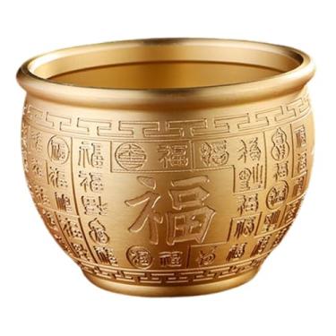 Imagem de predolo Tigela da Fortuna Feng Shui para Mesa, Ornamento, Presente da Sorte, Decoração em Estilo Chinês, Tigela Decorativa em Latão para Sala de Estar, Style a