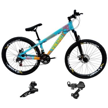 Imagem de Bicicleta 26 VikingX T25 21v Cambios Shimano Dianteiro e Traseiro Pneu 26 Cravudo-Unissex