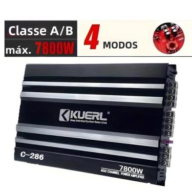 Imagem de Amplificador De Potência De Áudio Para Carro De 4 Canais C-286 50W Fus