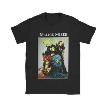 Imagem de Camisetas Vintage De Músico De Rock Malice Mizer Band Singer Com Gola 