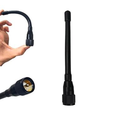 Imagem de Antena de rádio VHF marítima de substituição 156-163MHz SL16 PL-259 conector de borracha durável de baixo perfil para barco, veleiro, iate à prova d'água