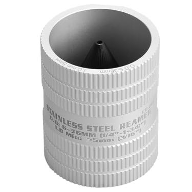Imagem de DOMINOX 1/10.2 cm a 1-3/20.3 cm OD Tubing and Pipe Reamer, ferramenta de rebarbação para latão, cobre, aço inoxidável, alumínio, tubos internos e externos de PVC, remoção de rebarbas de encanamento