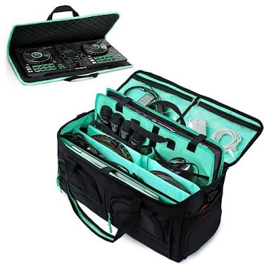 Imagem de MYBAGZING Bolsa para Dj para Equipamentos, Bolsa para Shows para Músicos, Bolsa Grande para Arquivos de Cabo de Dj, com Estojos de Esponja para Pioneer Ddj Flx4 Ddj-400, Ddj-Sb3 Sb2, Ddj-Rb, Controlad