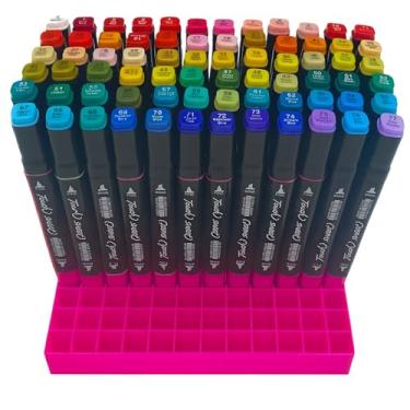 Imagem de Organizador para Canetas Bobbie Goods ou Marcadores Touch, 120 Compartimentos, 16 x 19,4 x 2,5 cm, Rosa