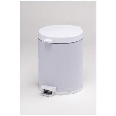Imagem de Lixeira com  Pedal Branco com Cesto 4,3Lts - Viel