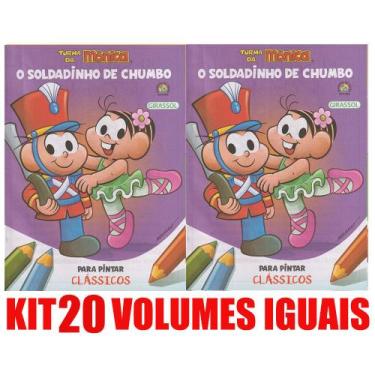 Imagem de O Soldadinho De Chumbo Livro Para Pintar Kit 20 Lembrancinha - Girasso