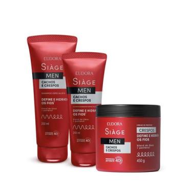 Imagem de Eudora kit siage men shampoo + condicionador + creme pentear