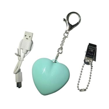 Imagem de Ioensy Bolsa leve e compacta com chaveiro, ideal para o Dia dos Namorados, Dia dos Pais e para usar no quarto ou ao ar livre, Azul