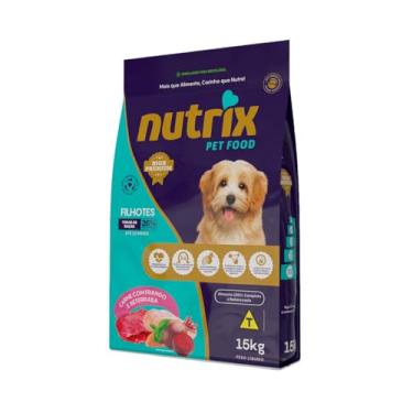 Imagem de Ração NUTRIX High Premium Cães Filhotes Carne Beterraba 10,1Kg