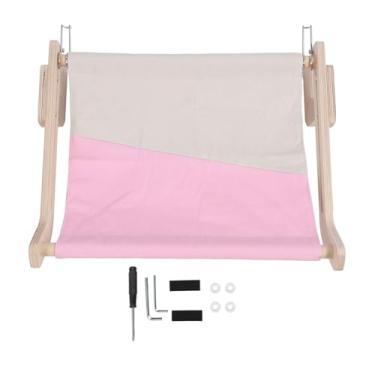 Imagem de SIWOTED Gato Peitoril Janela Poleiro Estrutura De Madeira Estrutura Robusta Confortável Montagem Na Parede Rede De Cabeceira Para Gato Armário De Gaveta De Cabeceira (Rosa)