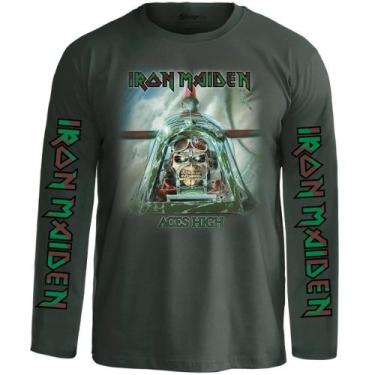 Imagem de Camiseta Manga Longa Iron Maiden Oficial Stamp  Estampas Exclusivas, A
