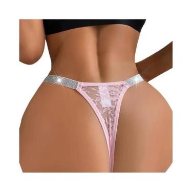 Imagem de Calcinha G-string De Renda Feminina De Cintura Baixa, Lingerie Sexy, C