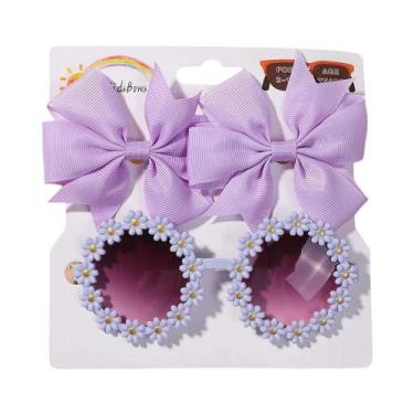 Imagem de Conjunto De 3 Peças De Acessórios Para Cabelo Infantil: Óculos De Sol 