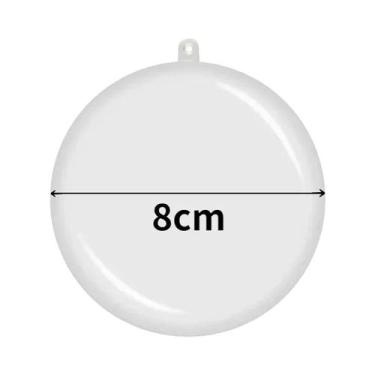 Imagem de Bolas De Natal Transparentes De Plástico 10pcs Para Decorações De Fest