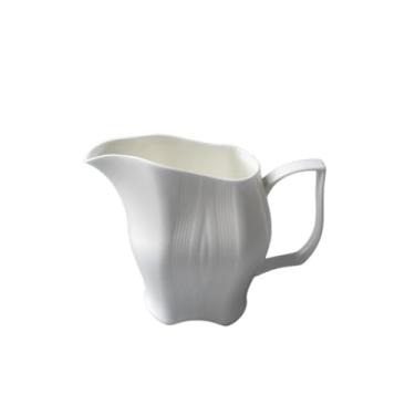 Imagem de Molho de cerâmica de 296 ml para molhos de salada, creme, caldo, jarro de leite branco