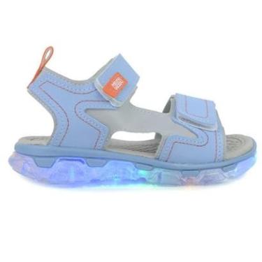 Imagem de Sandália Infantil Masculina Klin Azul com LED - 132069-Masculino