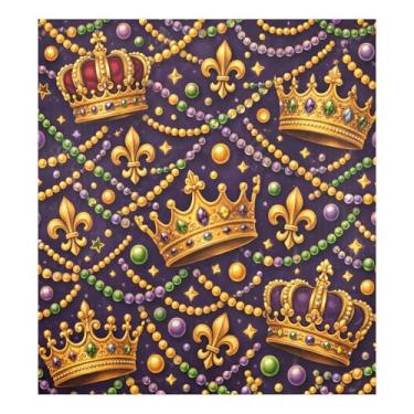 Imagem de Blueangle Capa de ímã de lava-louças coroa de carnaval de carnaval, decoração de capa frontal de lava-louças, adesivos de eletrodomésticos, adesivos de eletrodomésticos, 58 cm C x 66 cm adesivo