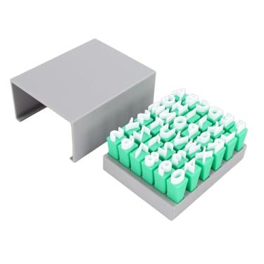 Imagem de Jectse Conjunto de Carimbos de Argila Com Números de Alfabeto para Cerâmica Com Letras Maiúsculas de 1/2 Polegada e Profundidade de 4 Mm para Decorações Personalizadas de Placas de