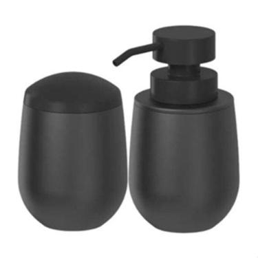 Imagem de Kit Banheiro Belly Soft Dispenser Pump Sabonete Algodão Ou