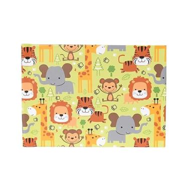 Imagem de Instalivro Álbum 10x15 Autocolante Horizontal para 20 fotos SAFARI VERDE Infantil Bebê