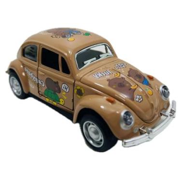 Imagem de Carrinho Miniatura Fusca Fricção Abre Porta Colecionável - Dexin, Capi