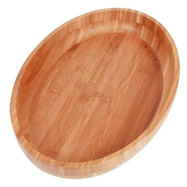 Imagem de Gamela Oval Bamboo 41cm x 27cm Mor