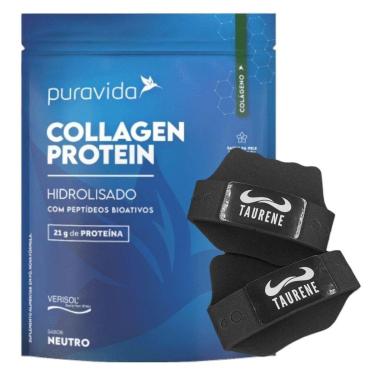 Imagem de Collagen Protein Hidrolisado Neutro 450g Luva - PuraVida-Unissex