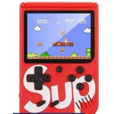 Imagem de Mini Vídeo Game Retrô Portátil Sup 400 Jogos Cor Vermelho-Unissex