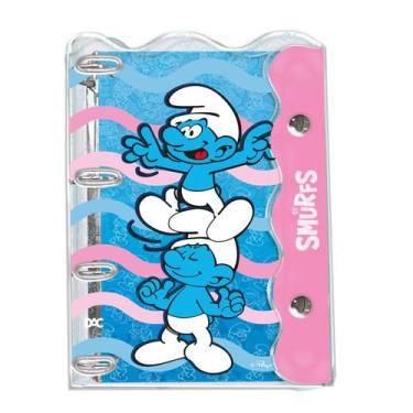 Imagem de Caderno Argolado Smurfs Fichario 192 Fls Universitario Dac
