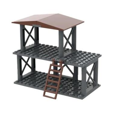 Imagem de Blocos De Montar DIY: Modelo De Torre De Observação De Base Militar Da