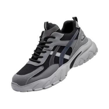 Imagem de Tênis De Segurança Masculino Leve Com Biqueira De Aço E Antiperfuração