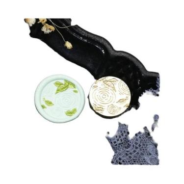 Imagem de Carimbo De Cera Com Flores 25MM, Cabeça De Carimbo Retro Para Convites