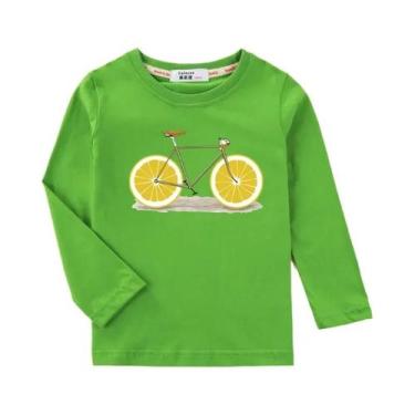 Imagem de Camiseta Infantil De Manga Comprida Com Estampa De Frutas, Camiseta De
