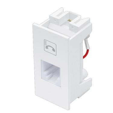 Imagem de Módulo Tomada Para Telefone Rj11 2vias Habitat - 2063 - Fame Tomada Para Telefone Rj11 - 2 Vias Fame 062.2063.3